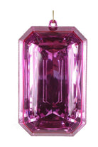 Shop For 8" Acrylic Rectangle Jewel Ornament: Mauve (Set of 2)