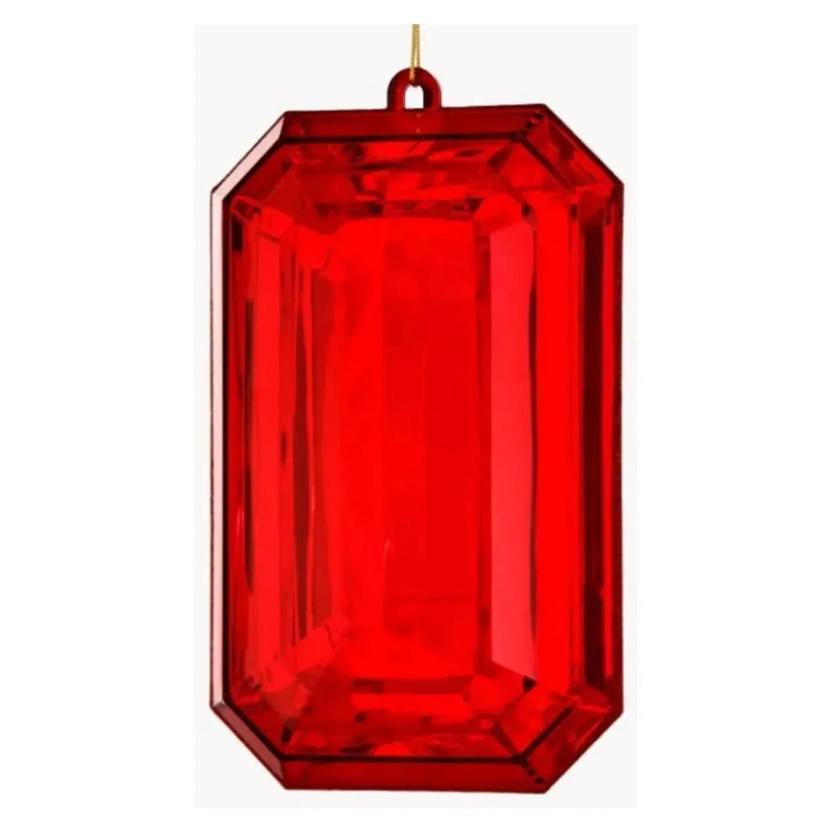 Shop For 8" Acrylic Rectangle Jewel Ornament: Red at Michelle's aDOORable Creations