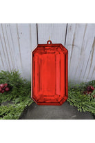 Shop For 8" Acrylic Rectangle Jewel Ornament: Red at Michelle's aDOORable Creations