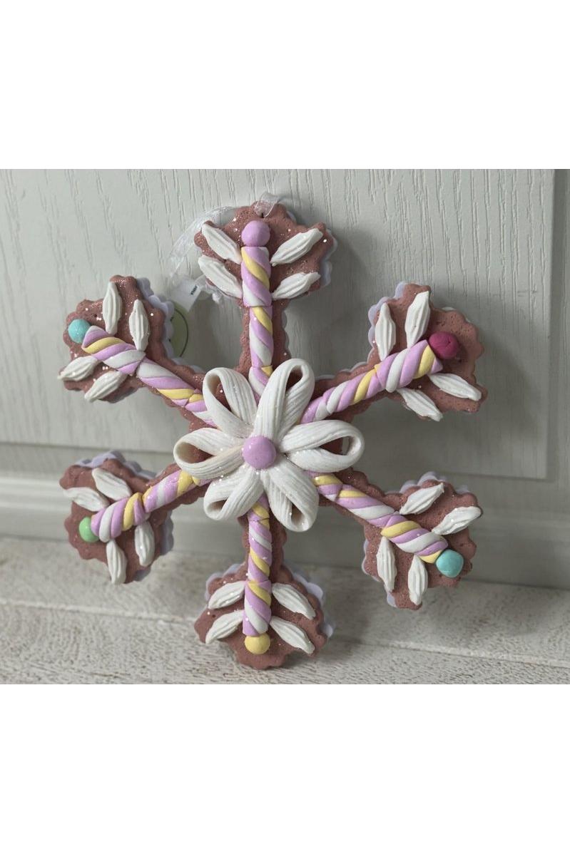 Shop For 8" Claydough Candy Snowflake Ornament