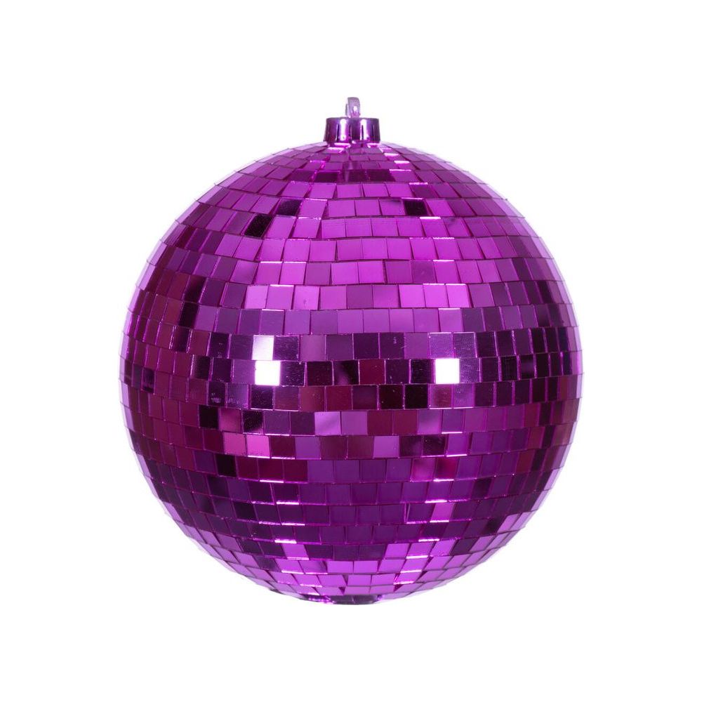Shop For 8" Fuchsia Mirror Ball Ornament
