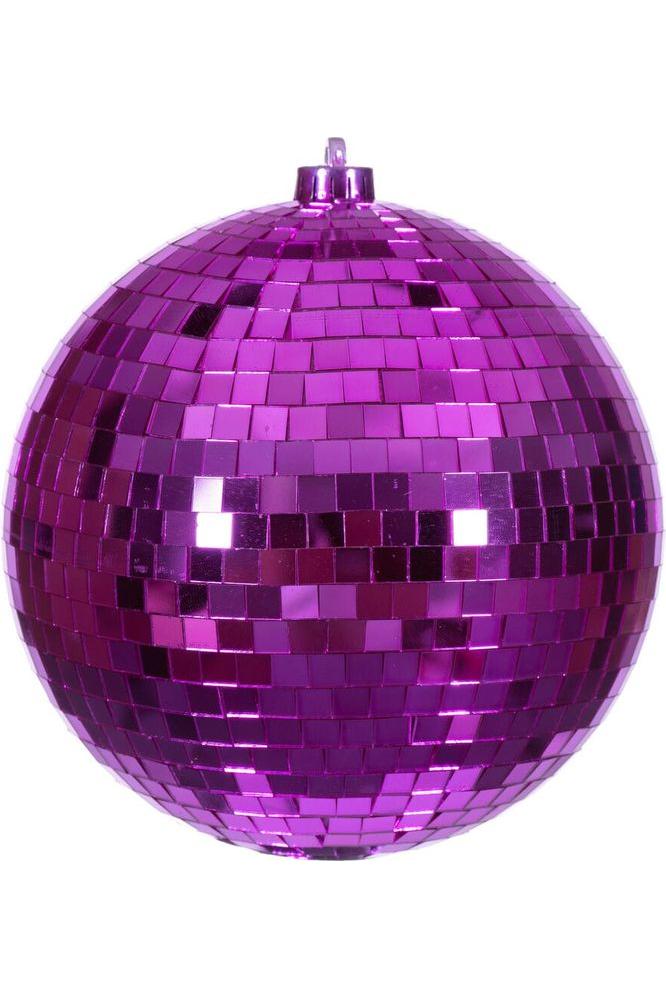 Shop For 8" Fuchsia Mirror Ball Ornament