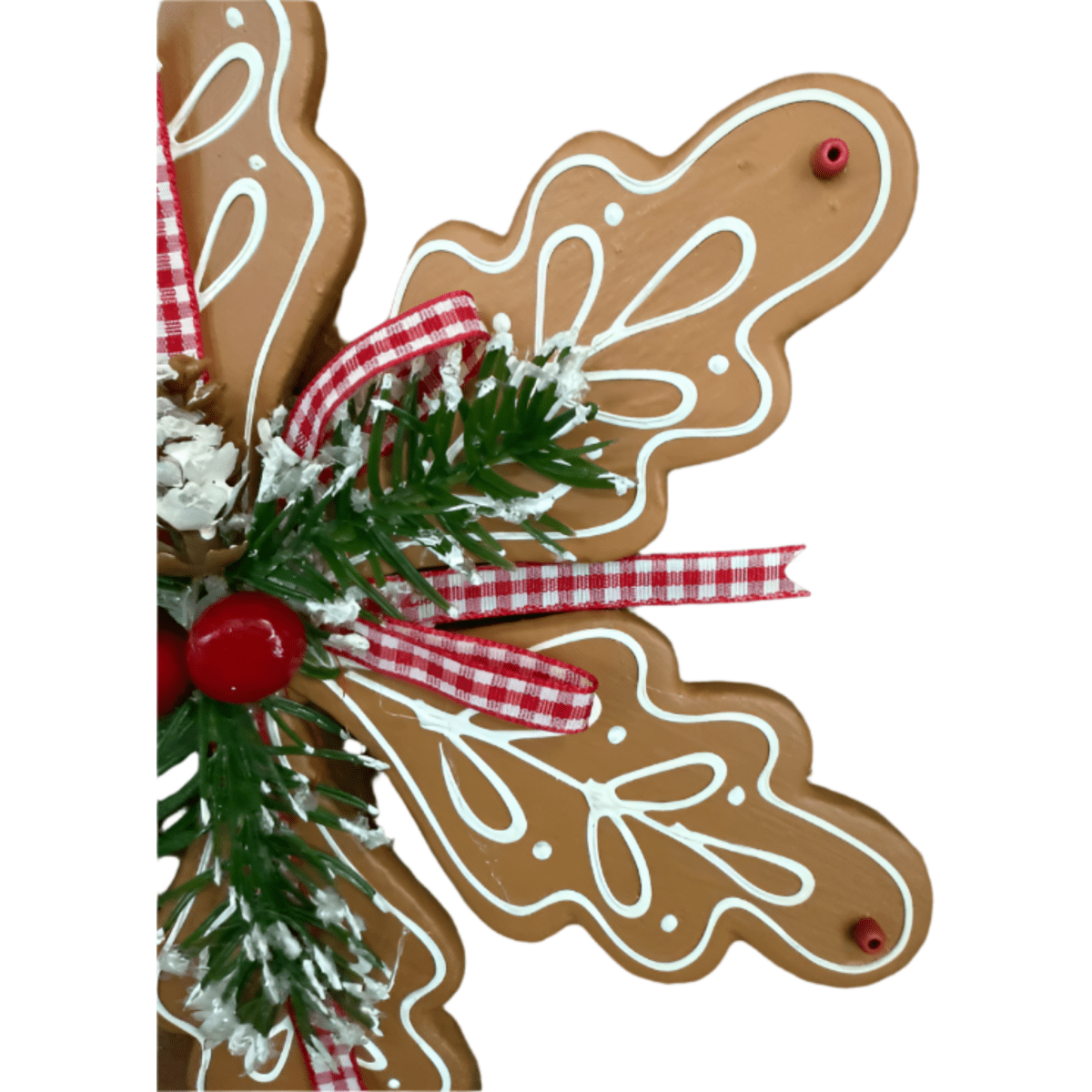 Shop For 8" Gingerbread Snowflake Ornament