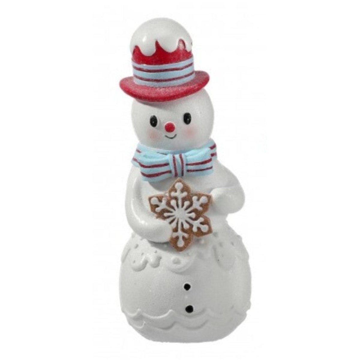 Shop For 8 inch Resin Snowman with Gingerbread Cookie (Set of 2)