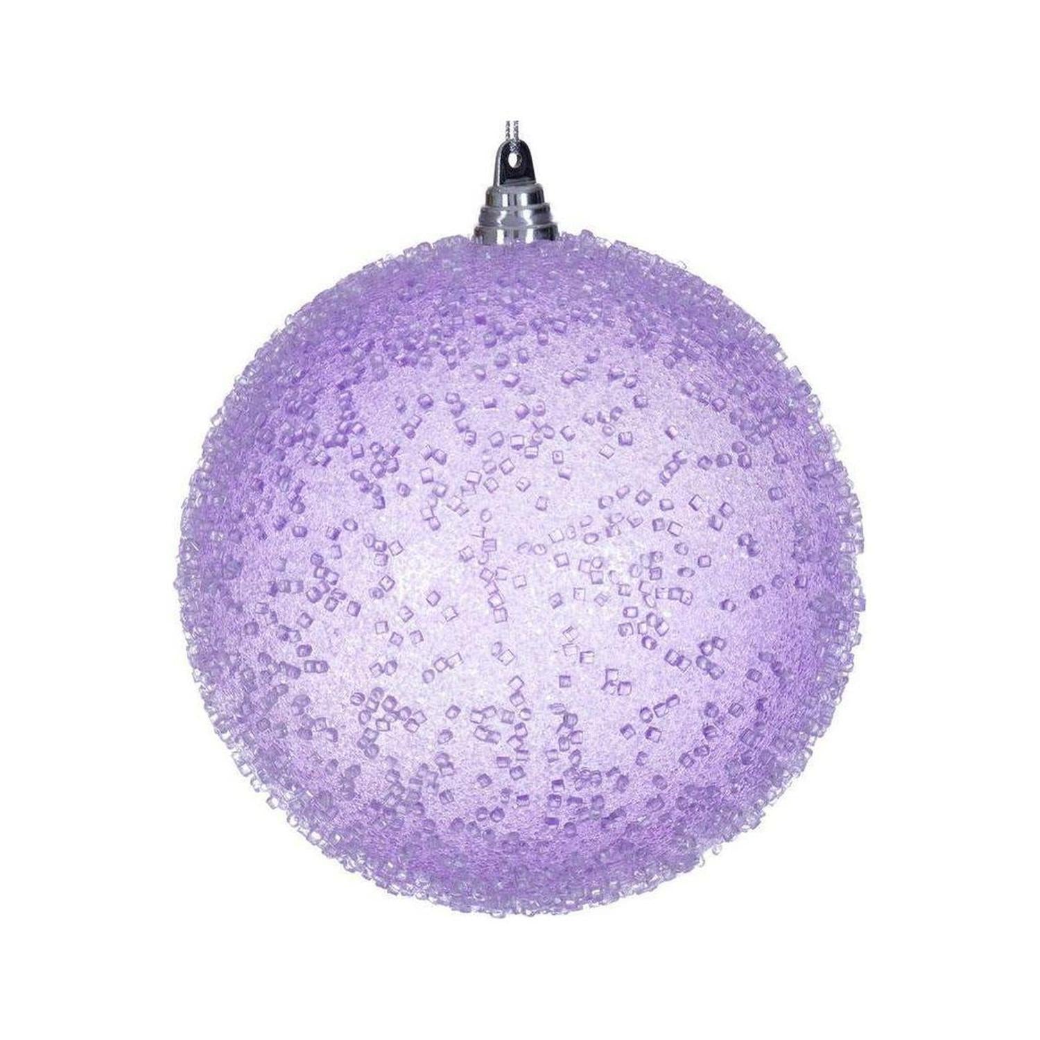 8" Lavender Icy Sugar Ball