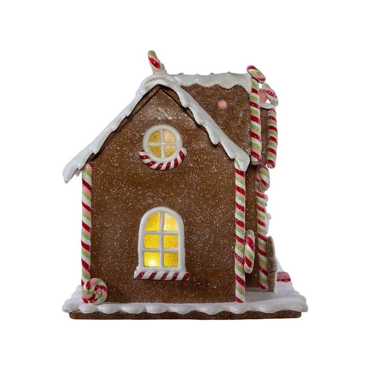 Shop For 8" LED Lighted Gingerbread Lollipop Shop