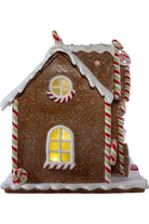 Shop For 8" LED Lighted Gingerbread Lollipop Shop