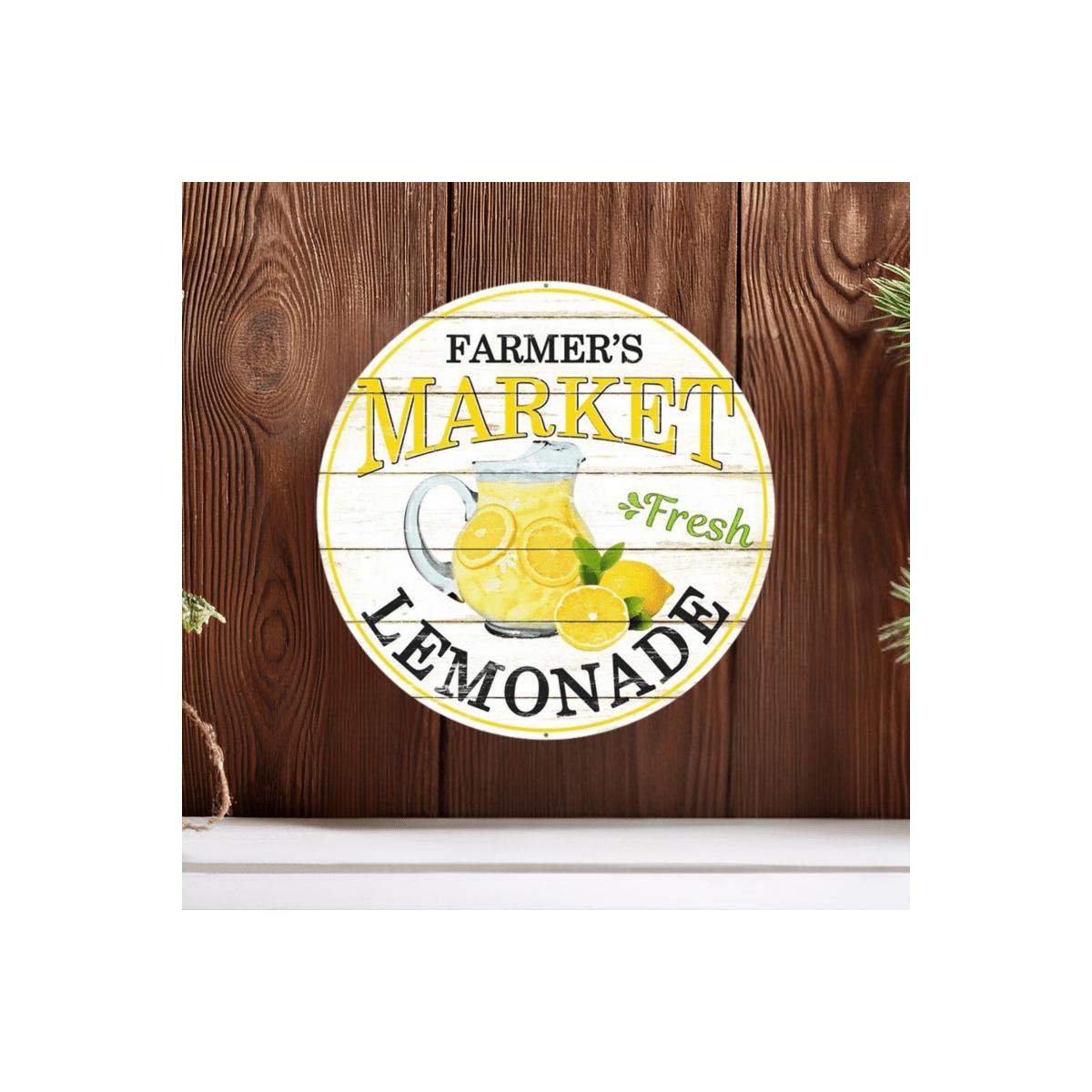 Shop For 8" Metal Farmer's Market Sign: Lemonade