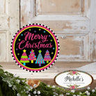 Shop For 8" Metal Sign: Merry Bright Christmas