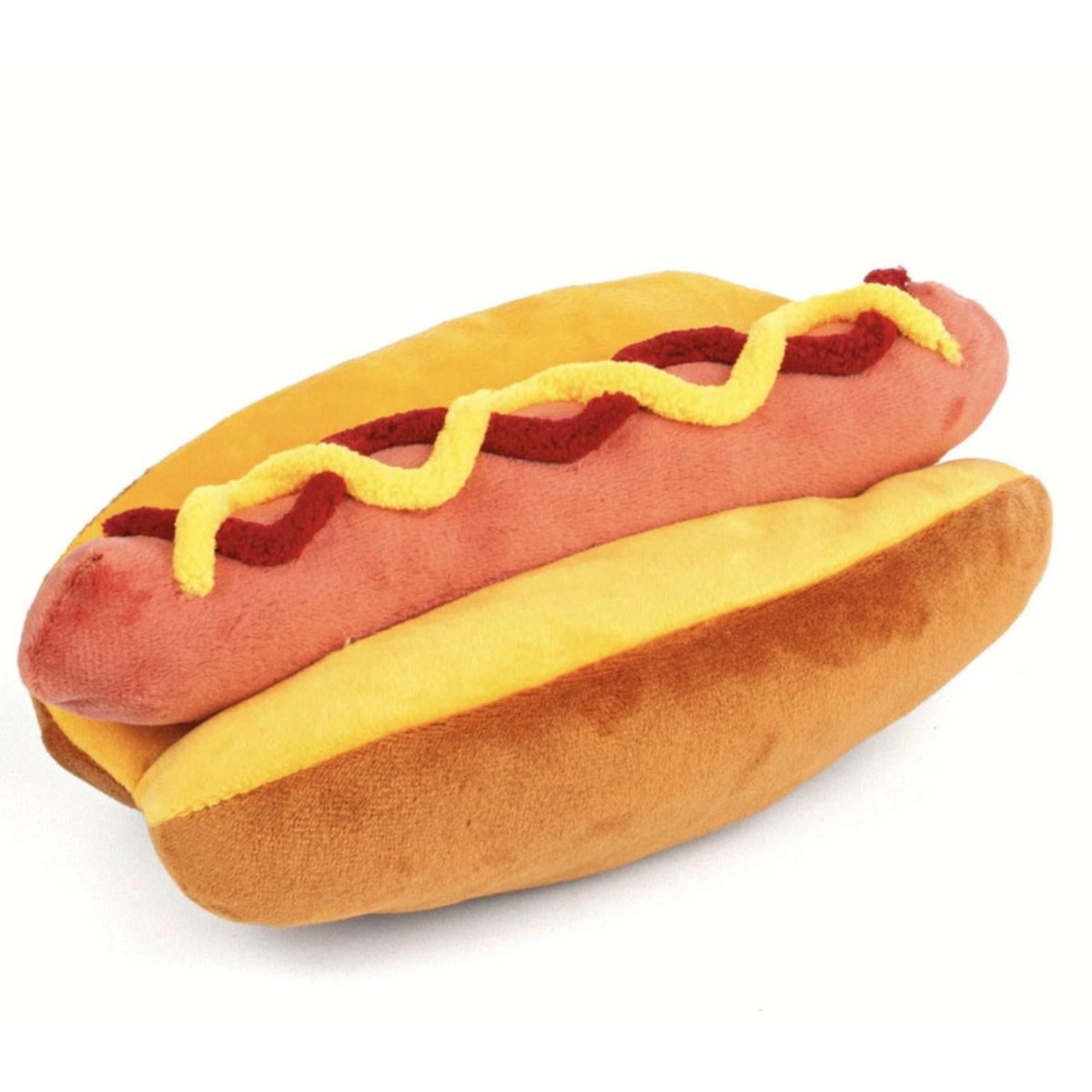 8" Plush Hot Dog Accent