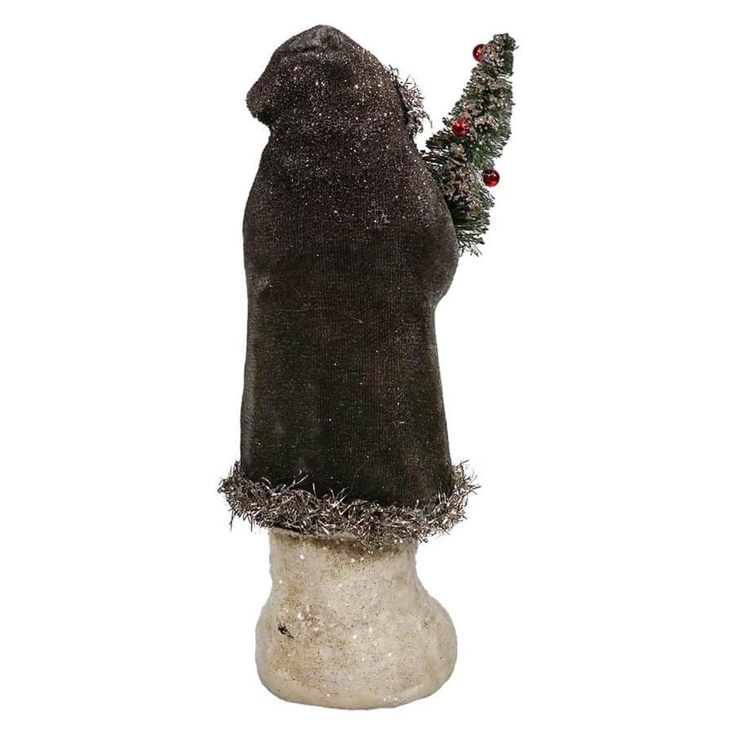 8.25" Velvet Belsnickle Santa Figurine