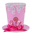 Shop For 8.25in Frosted Candy Pink Topper Hat