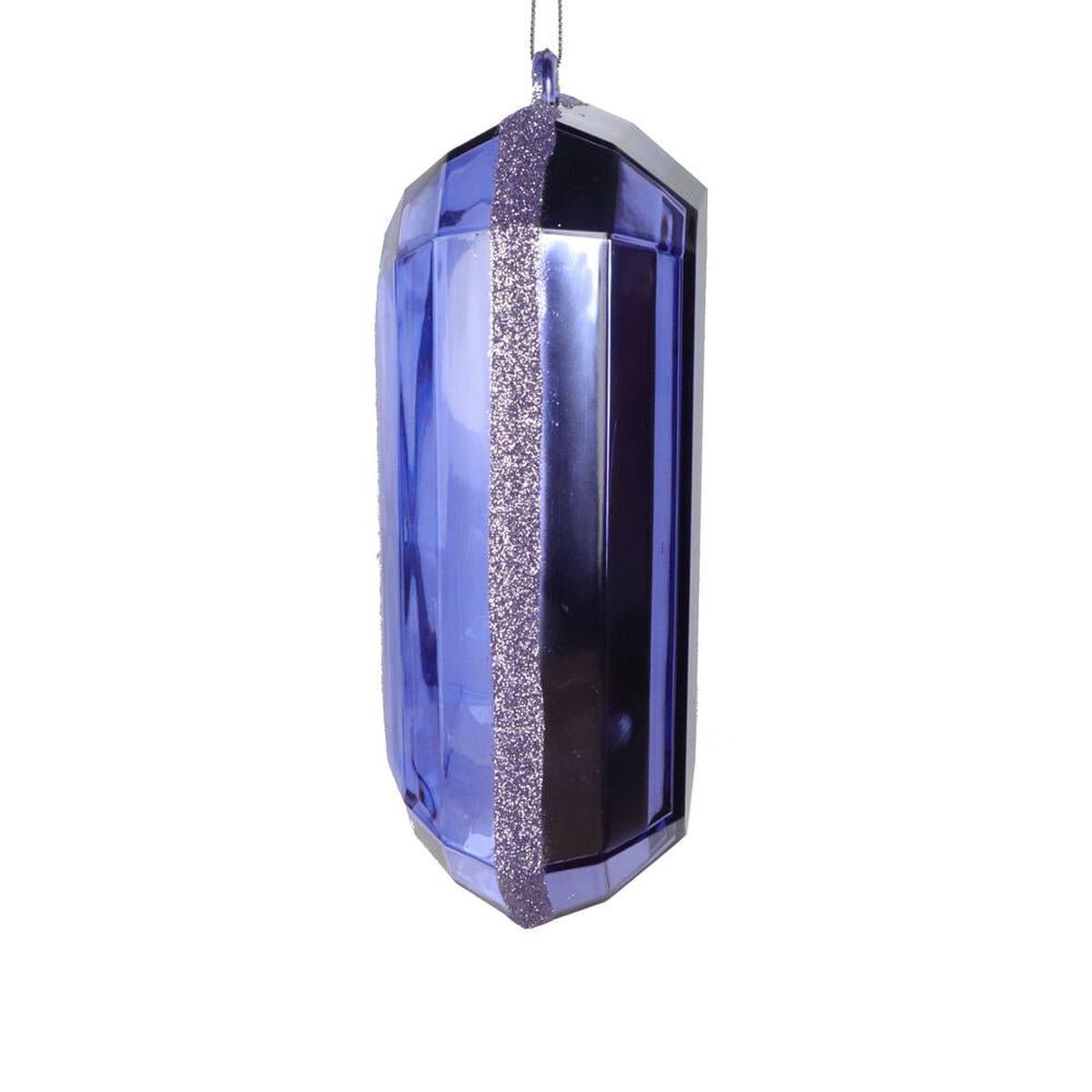 Shop For 8in Acrylic Rectangle Jewel Ornament: Lavender (Set of 2)
