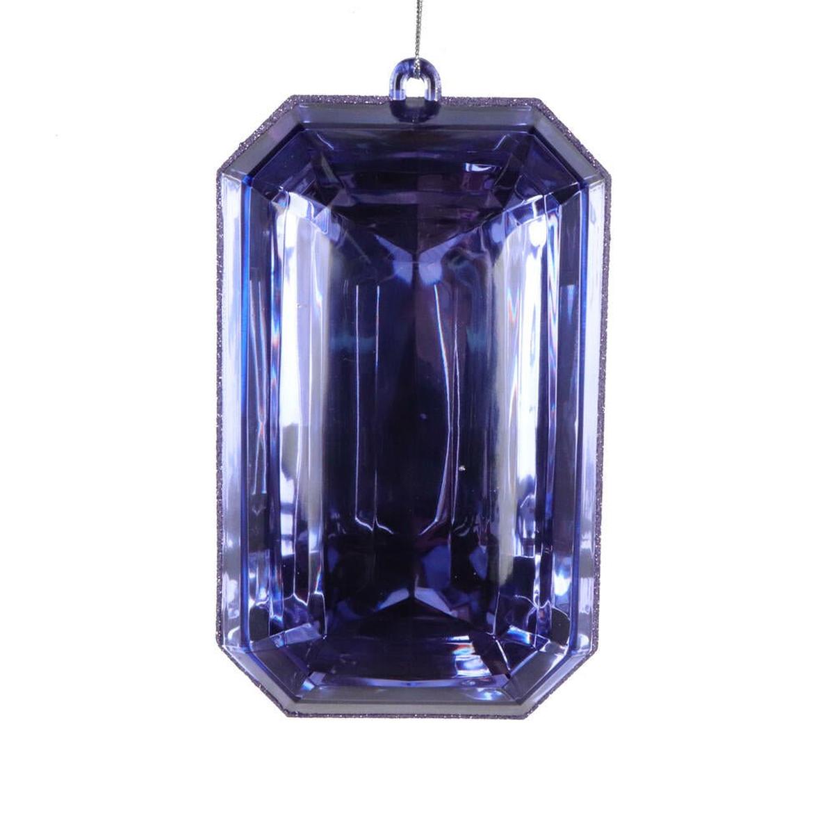 Shop For 8in Acrylic Rectangle Jewel Ornament: Lavender (Set of 2)
