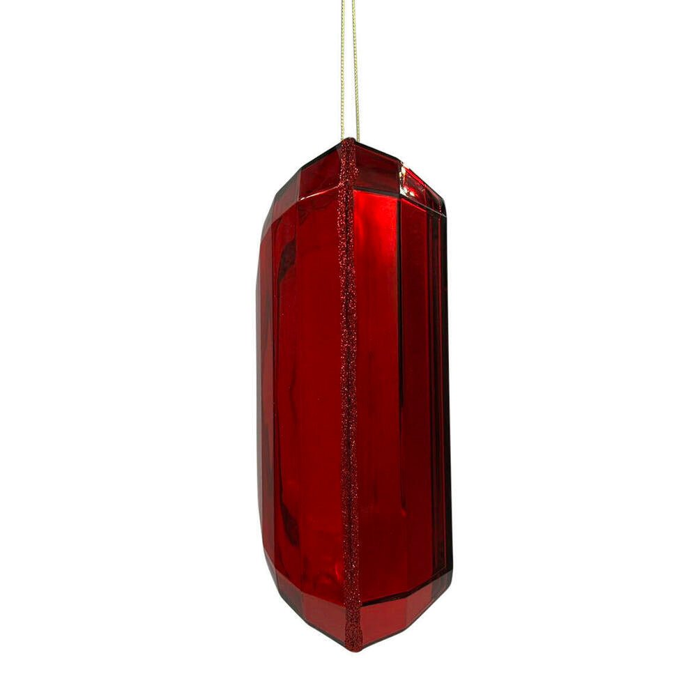 Shop For 8in Acrylic Rectangle Jewel Ornament: Red (Asst 2)