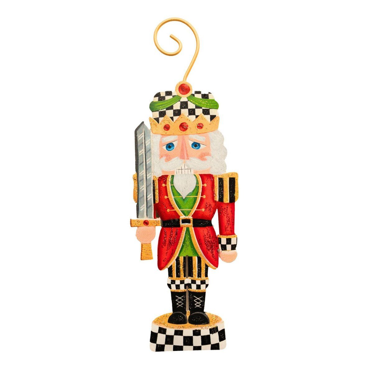 Shop For 8in Metal Elegant Nutcracker Ornament