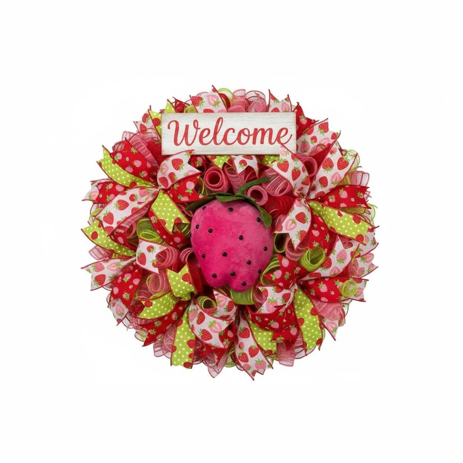 Shop For 8in Plush Pink Strawberry Accent