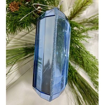 Shop For 9" Acrylic Rectangle Jewel Ornament: Sapphire Blue