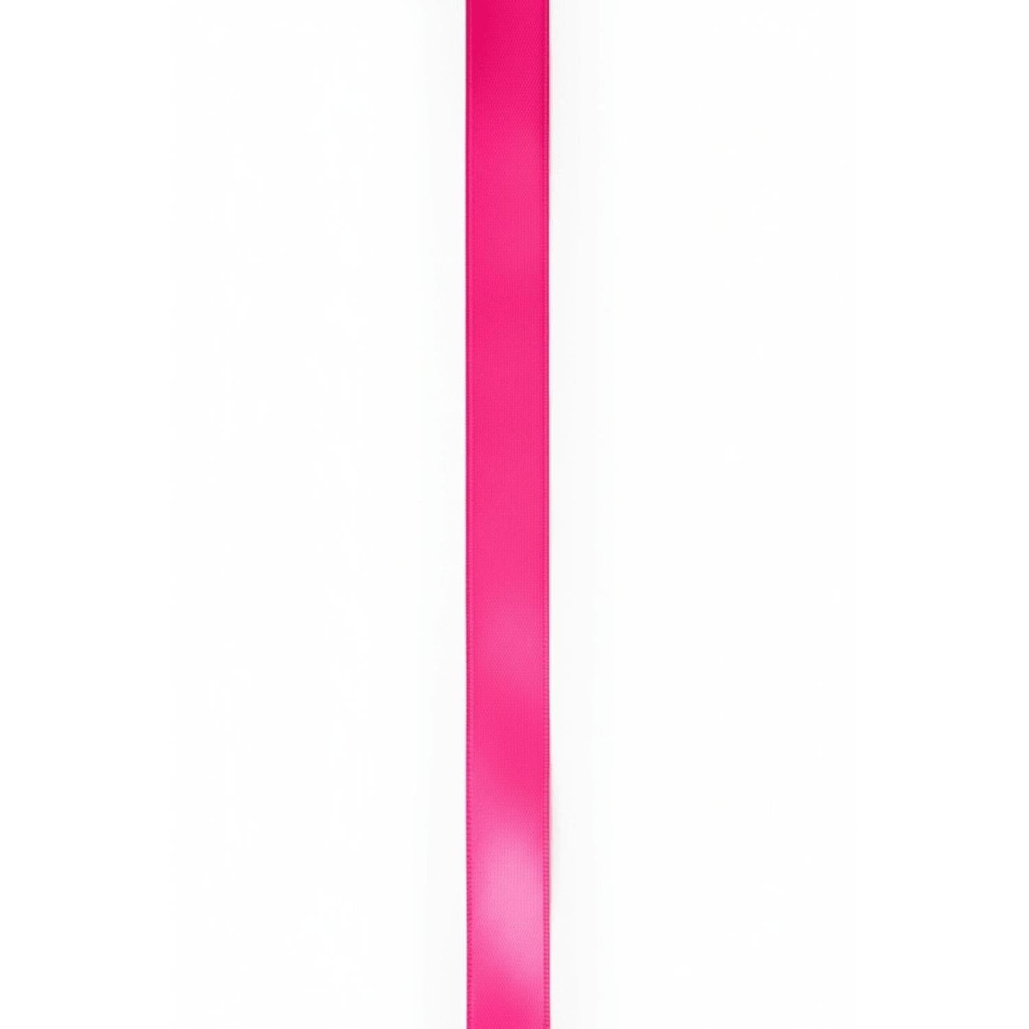 Shop For 9 Double Face Satin Ribbon Non Wired: Hot Pink (50 Yards)