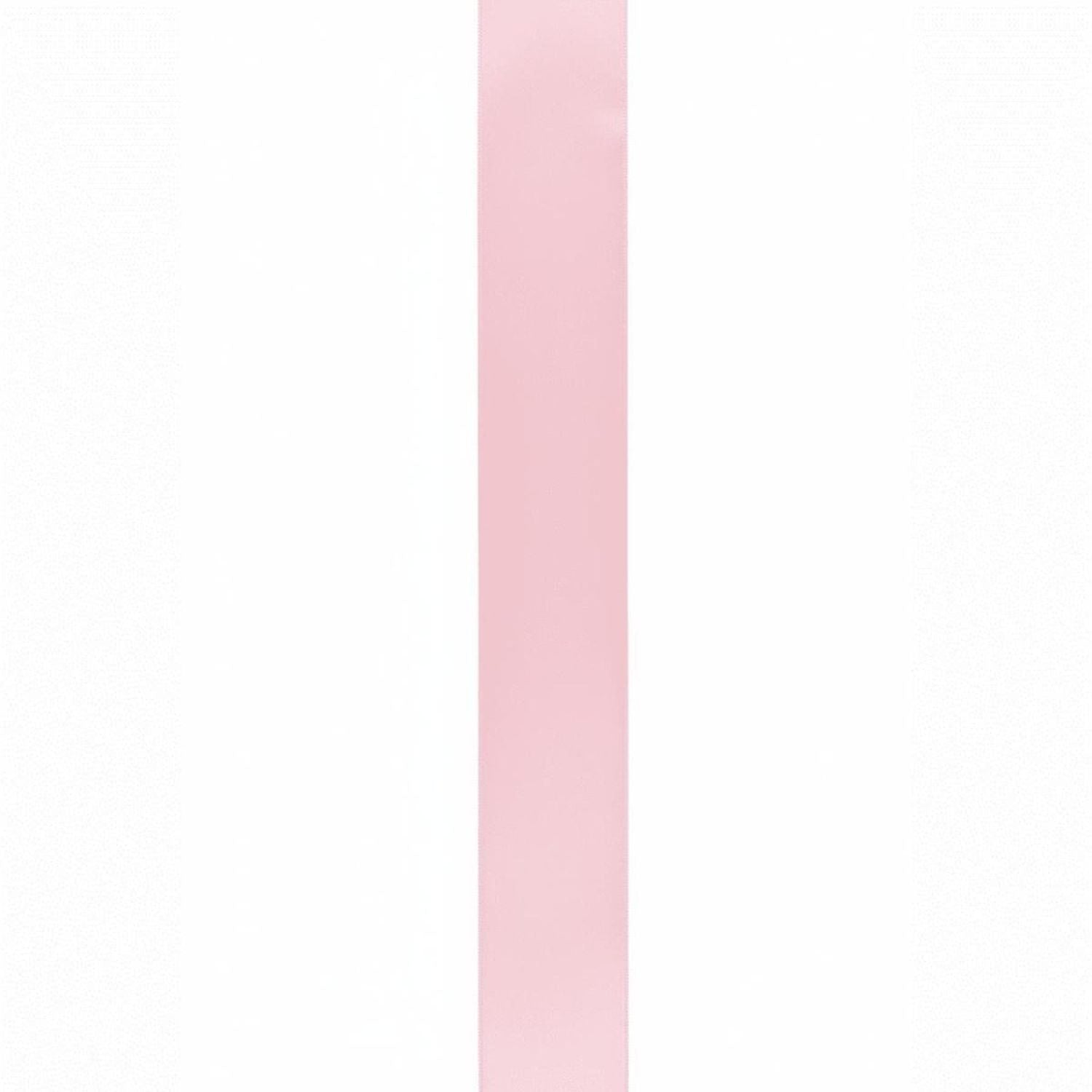 Shop For 9 Double Face Satin Ribbon Non Wired: Light Pink (50 Yards)