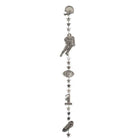 Shop For 9' Football Player Garland Metallic Silver