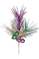 Shop For 9" Glitter Mardi Gras Mask Pick at Michelle's aDOORable Creations