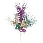 9" Glitter Mardi Gras Mask Pick