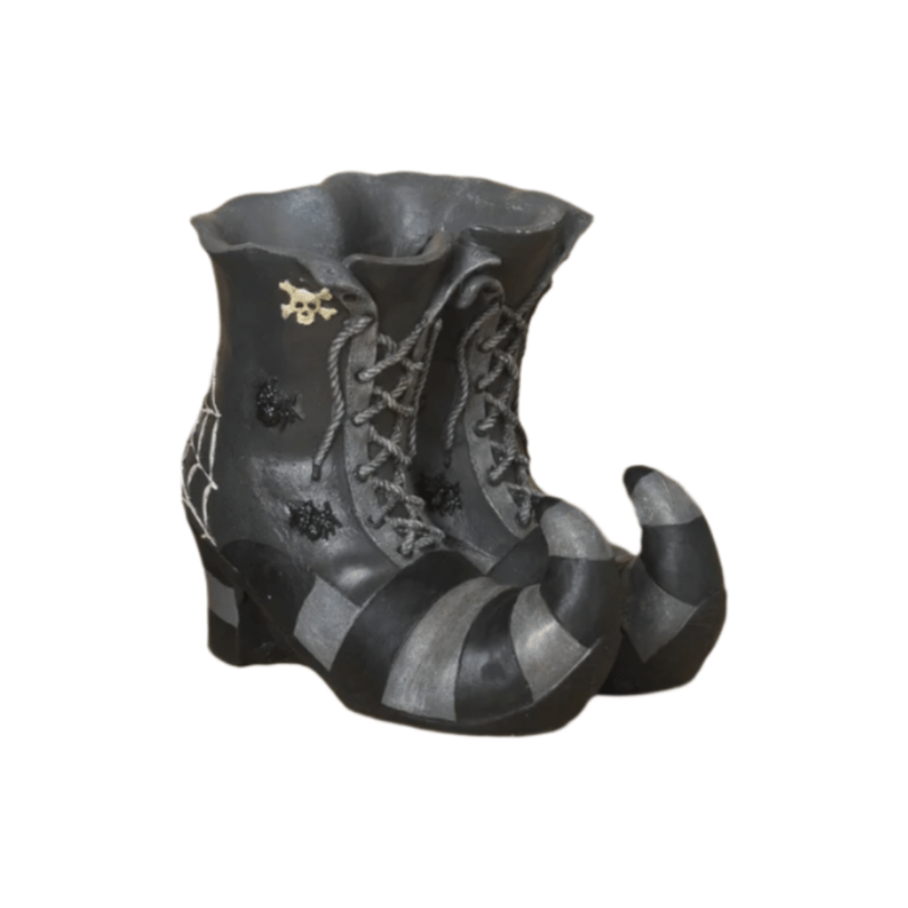Shop For 9" Halloween Witch Boot Container