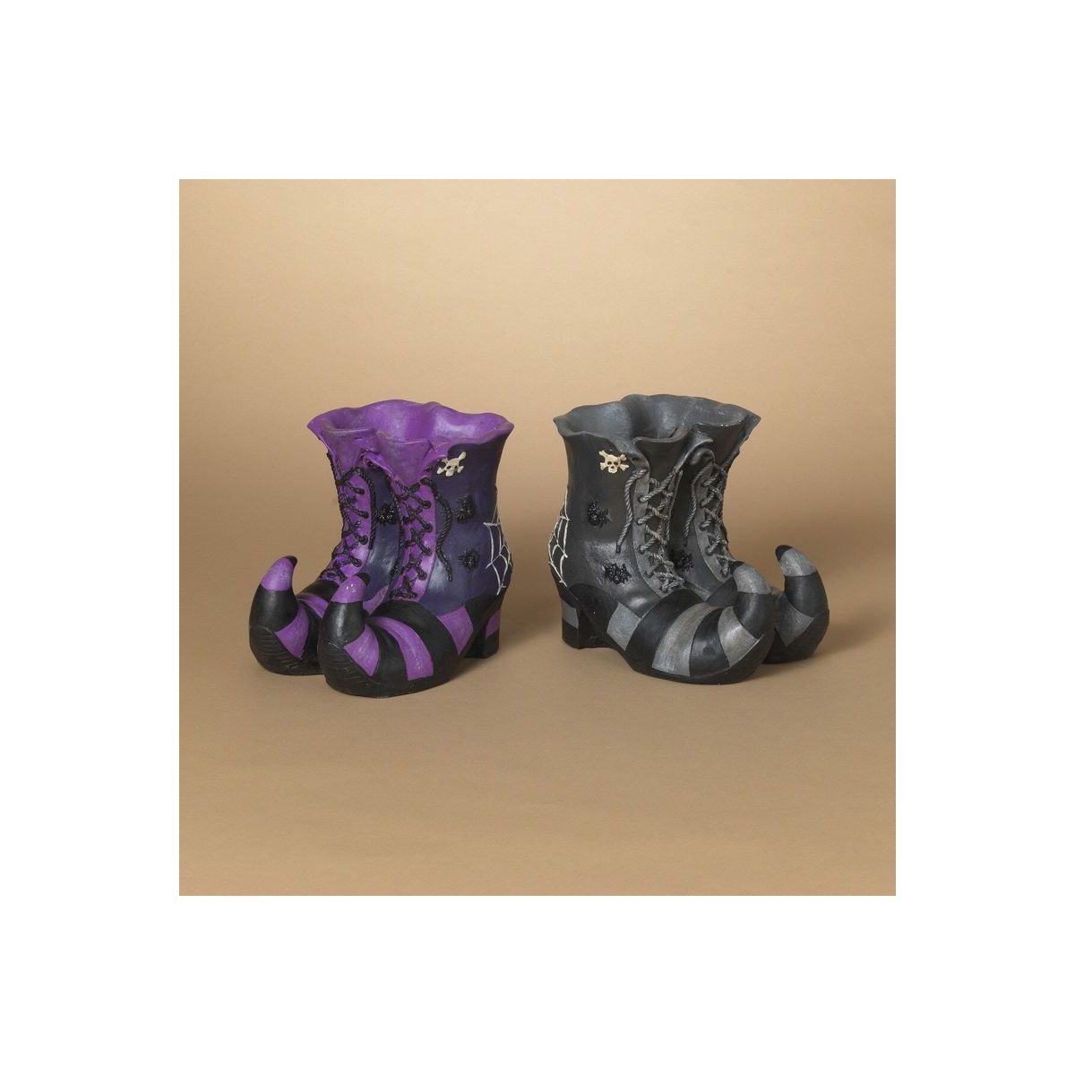 Shop For 9" Halloween Witch Boot Container