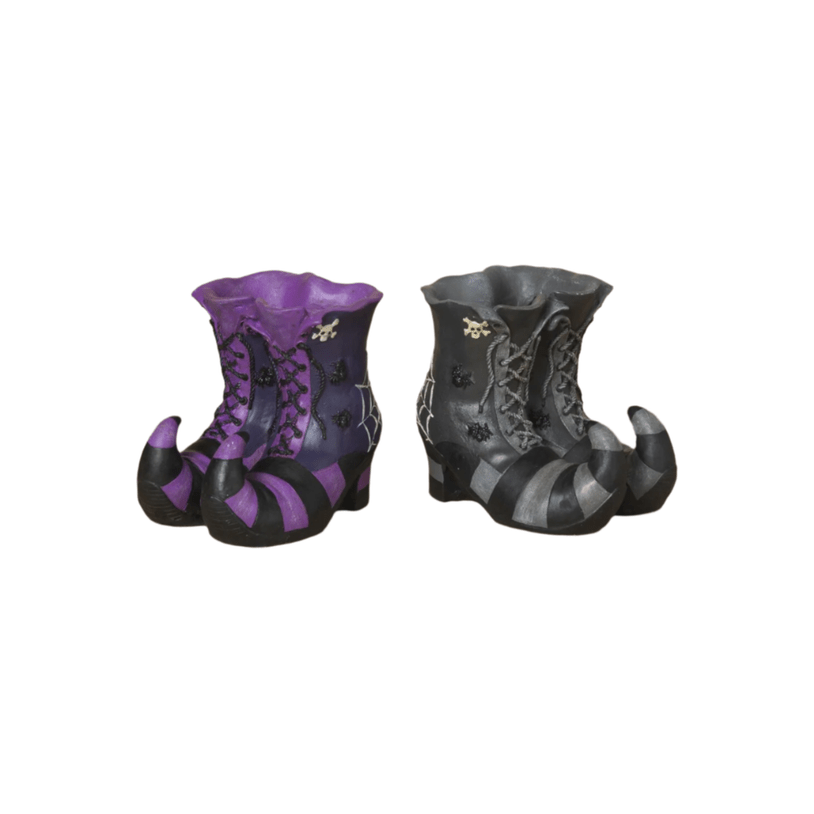 Shop For 9" Halloween Witch Boot Container