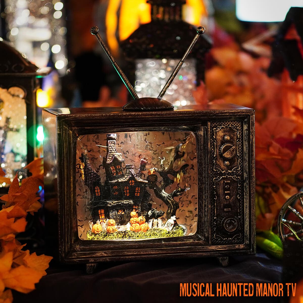 Shop For 9" Haunted Manor Musical Lighted Water TV