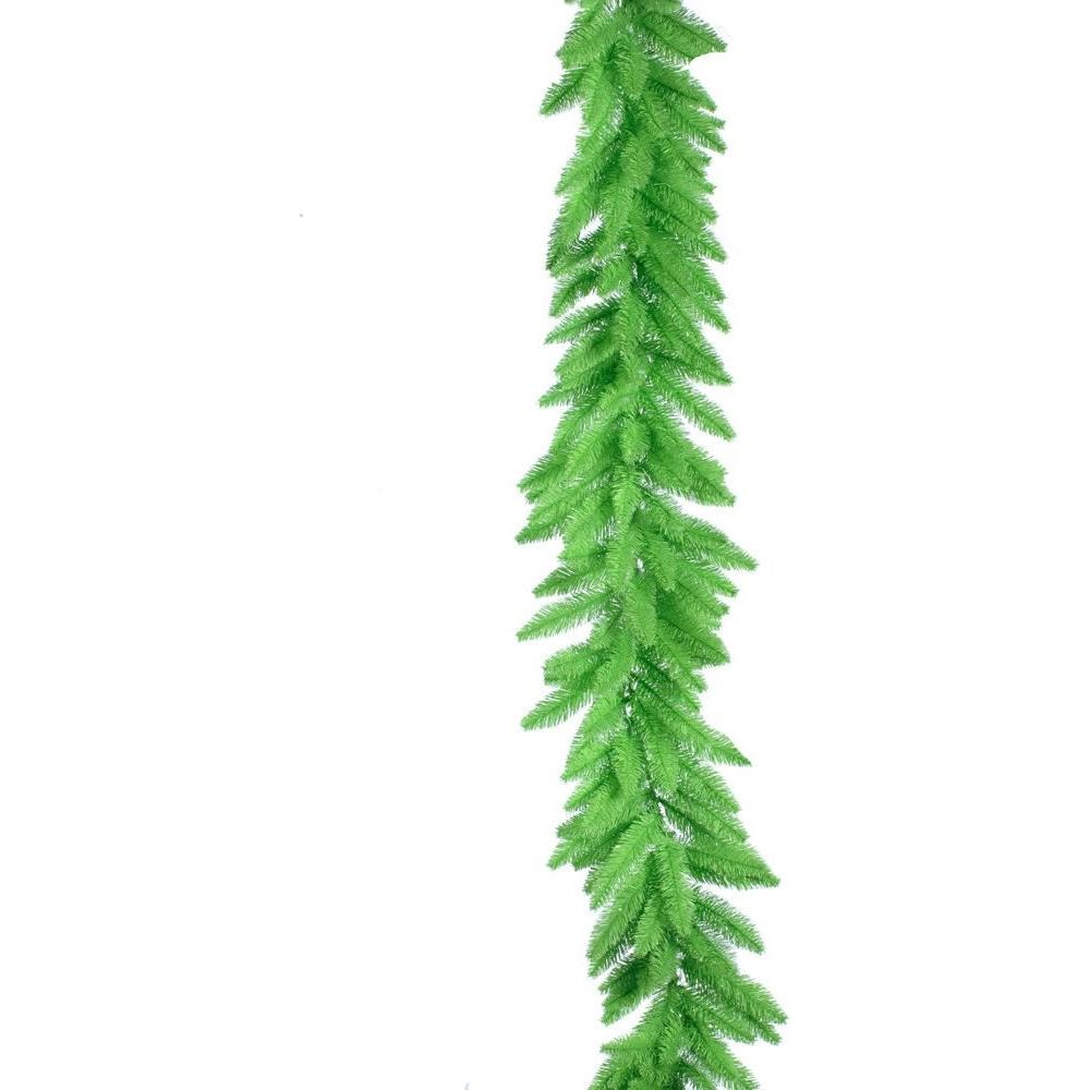Shop For 9' Lime Green Garland, LED lights