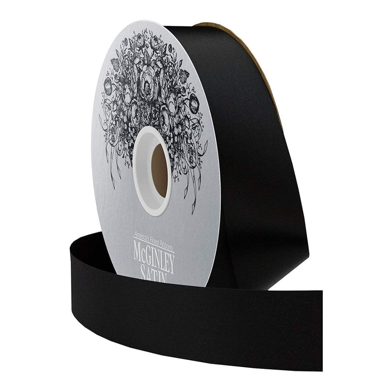 Shop For 9 McGinley Satin Acetate Ribbon Non Wired: Black (100 Yards)