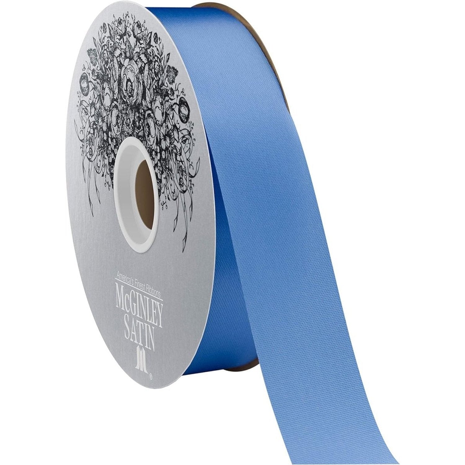Shop For 9 McGinley Satin Acetate Ribbon Non Wired: Columbia Blue (100 Yards)
