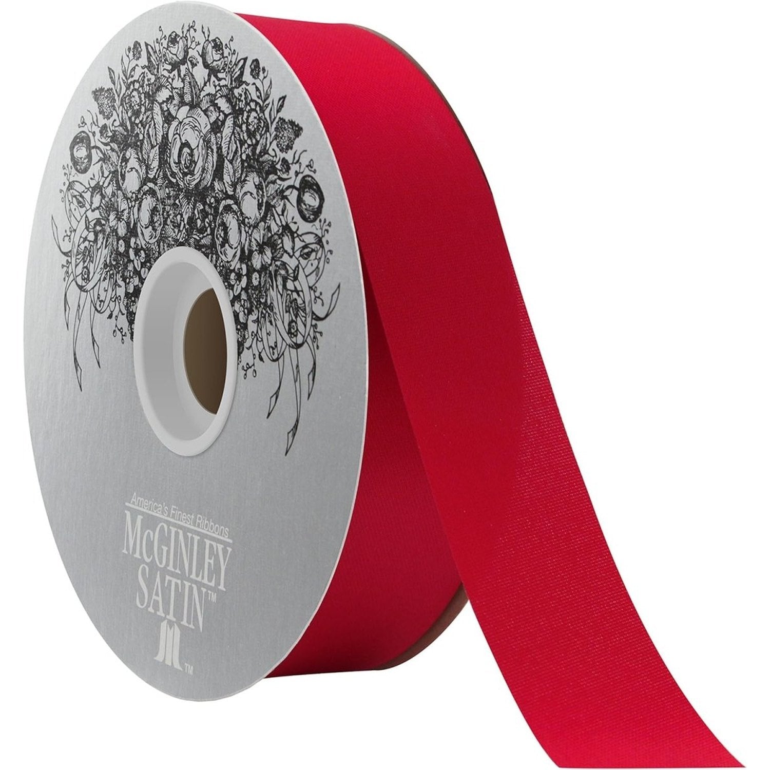 Shop For 9 McGinley Satin Acetate Ribbon Non Wired: Holiday Red (100 Yards)