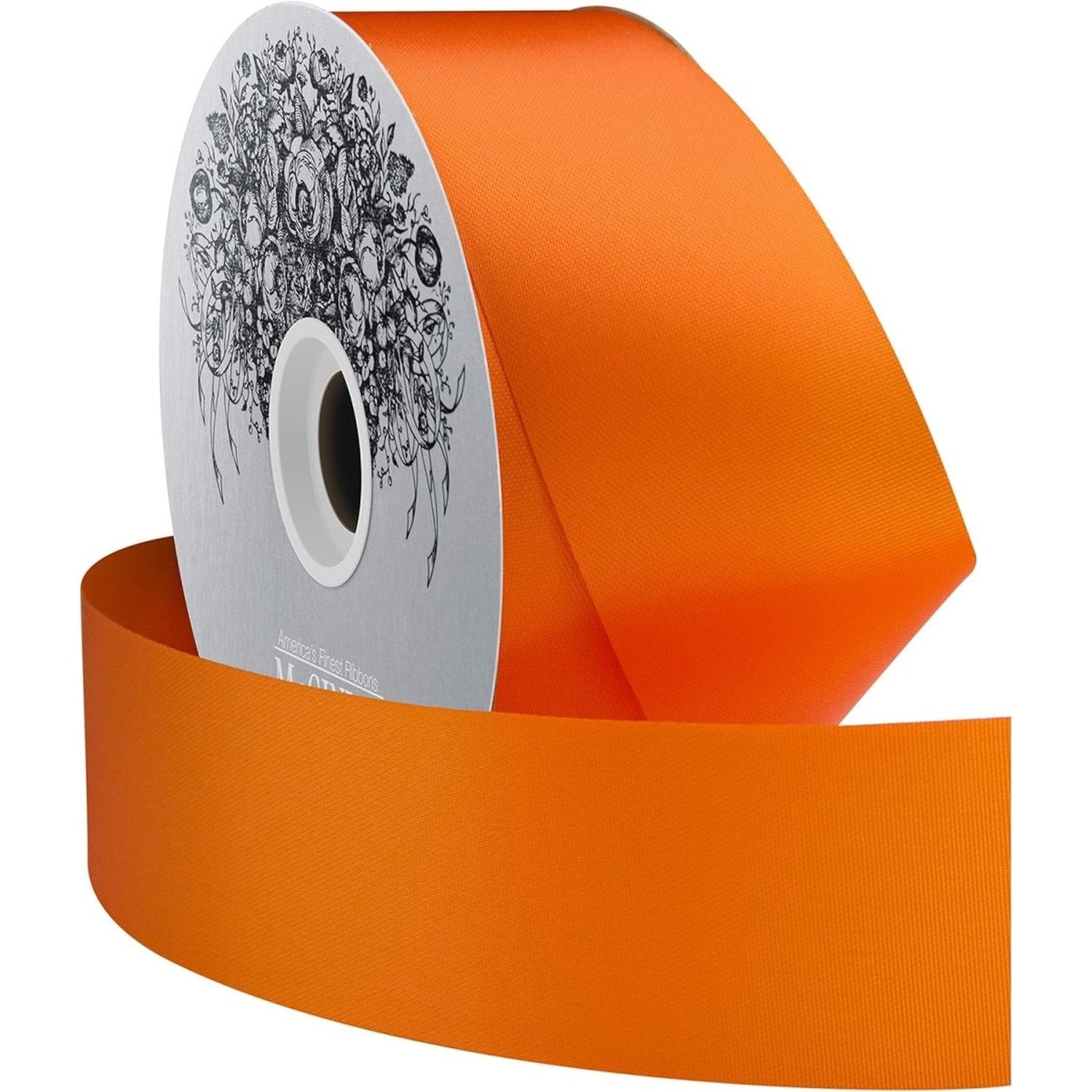 Shop For 9 McGinley Satin Acetate Ribbon Non Wired: Orange (100 Yards)