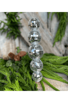 Shop For 9" Multi Mirror Ball Ornament: Silver