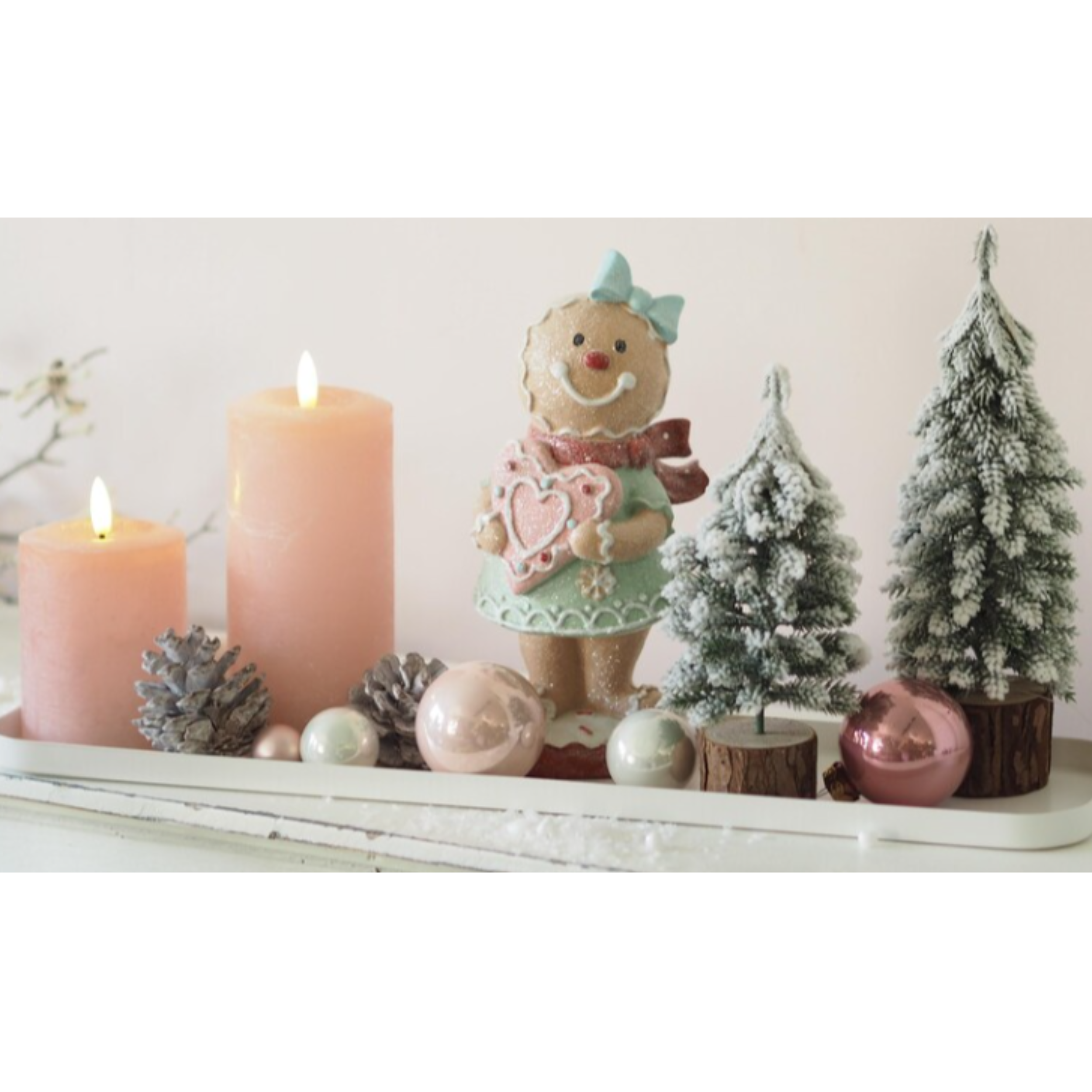 Shop For 9" Pastel Gingerbread Girl Figurine