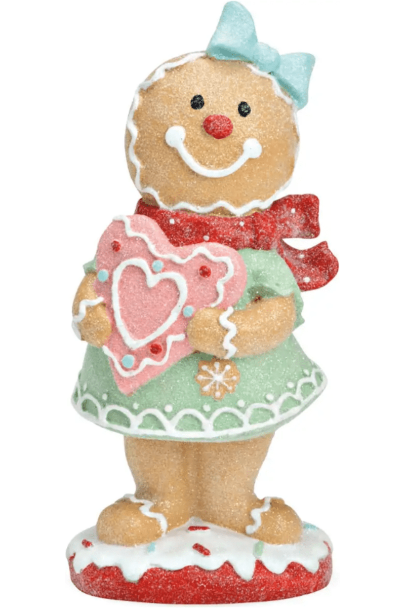 Shop For 9" Pastel Gingerbread Girl Figurine