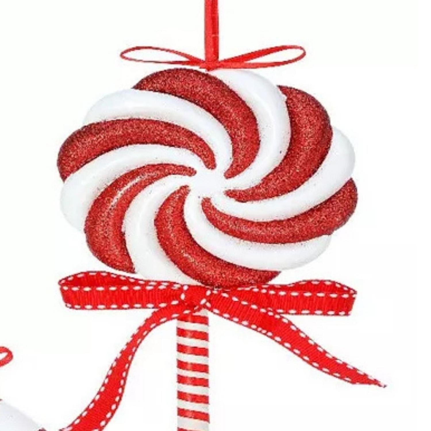 9" Peppermint Lollipop Ornament (Asst 3)