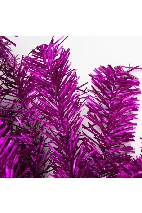 Shop For 9' Purple Tinsel Garland, Unlit