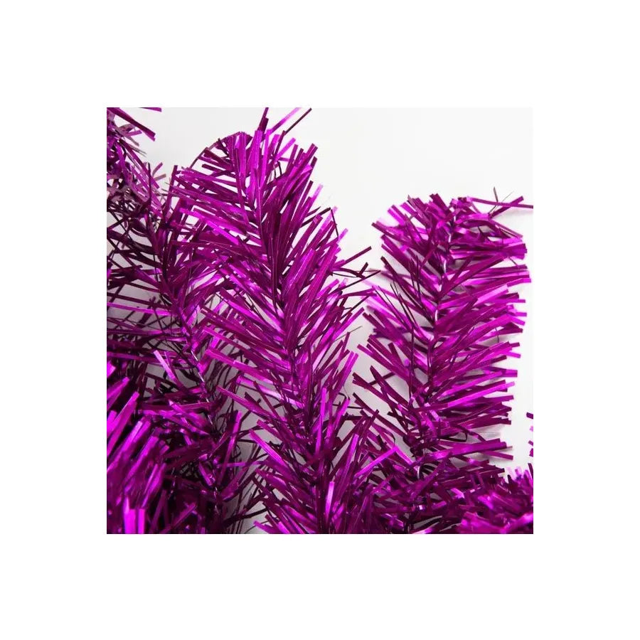 Shop For 9' Purple Tinsel Garland, Unlit