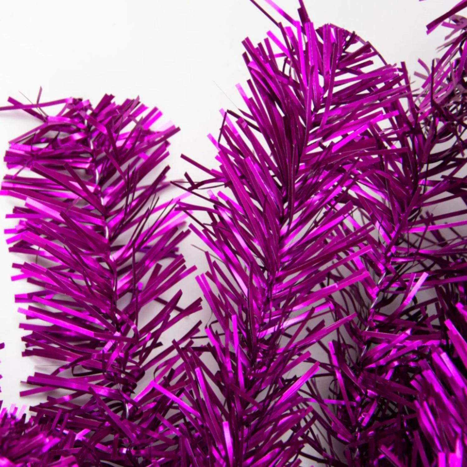 Shop For 9' Purple Tinsel Garland, Unlit