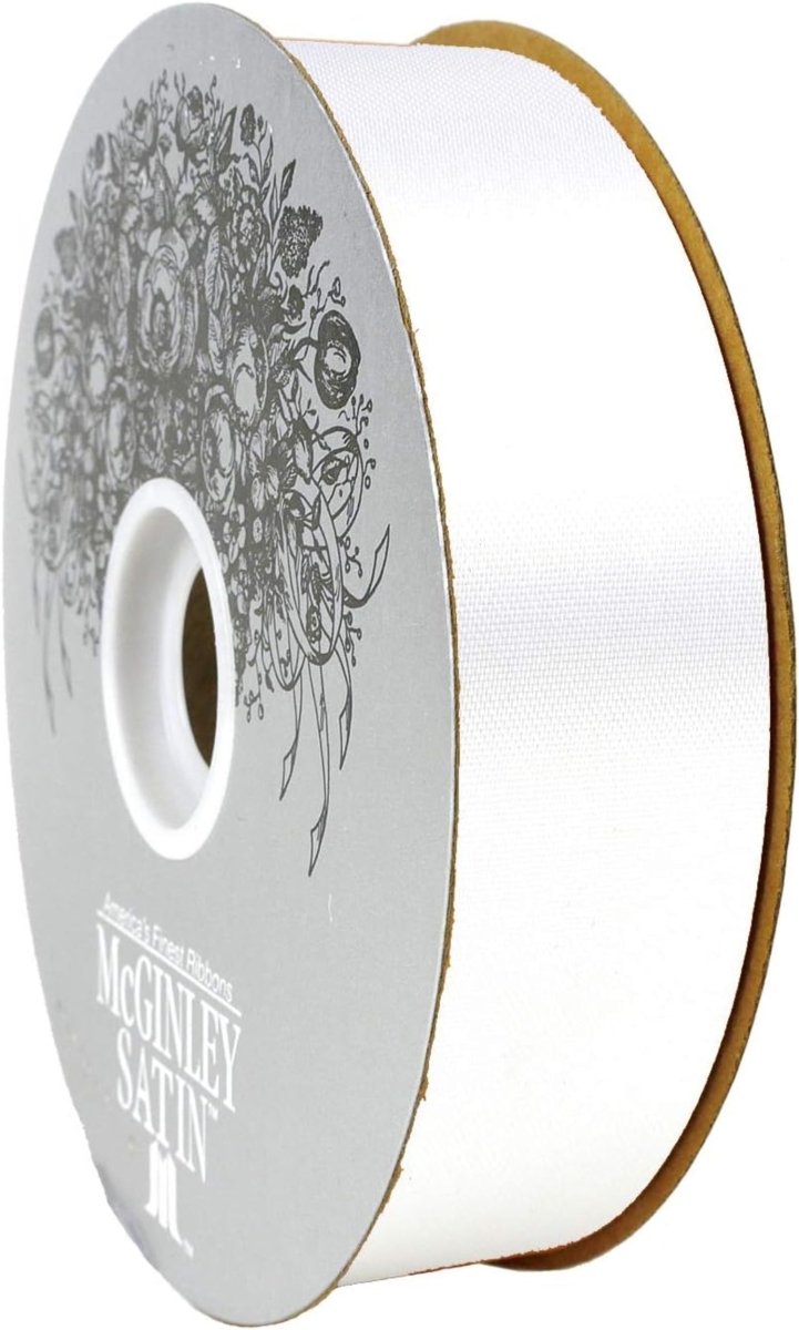 Shop For 9 Satin Acetate Ribbon Non Wired: White (100 Yards)