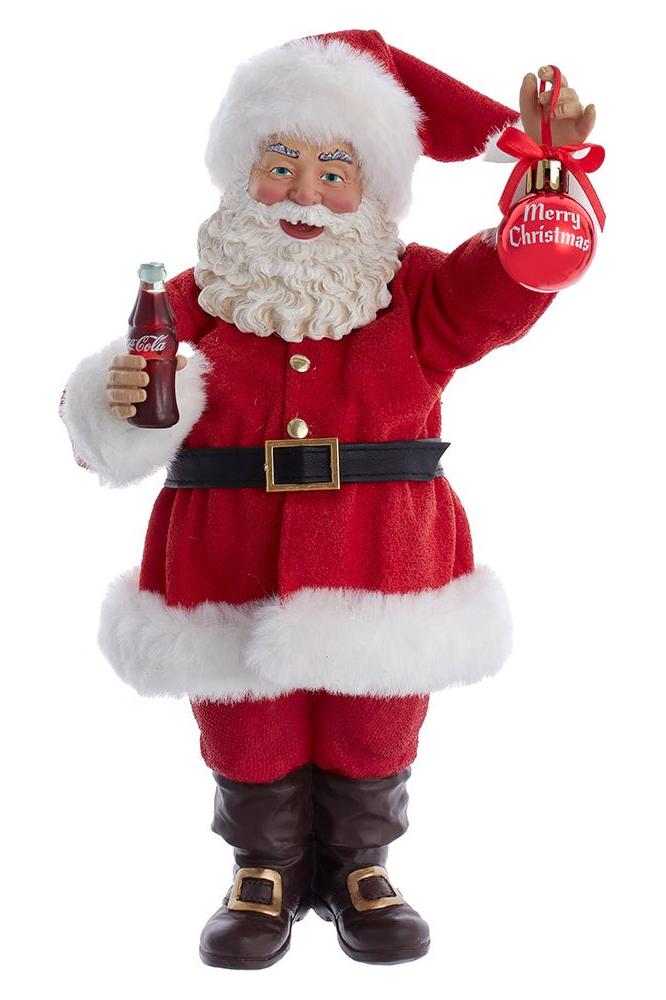 Shop For 9.5" Coca - Cola® Santa Holding Ornament