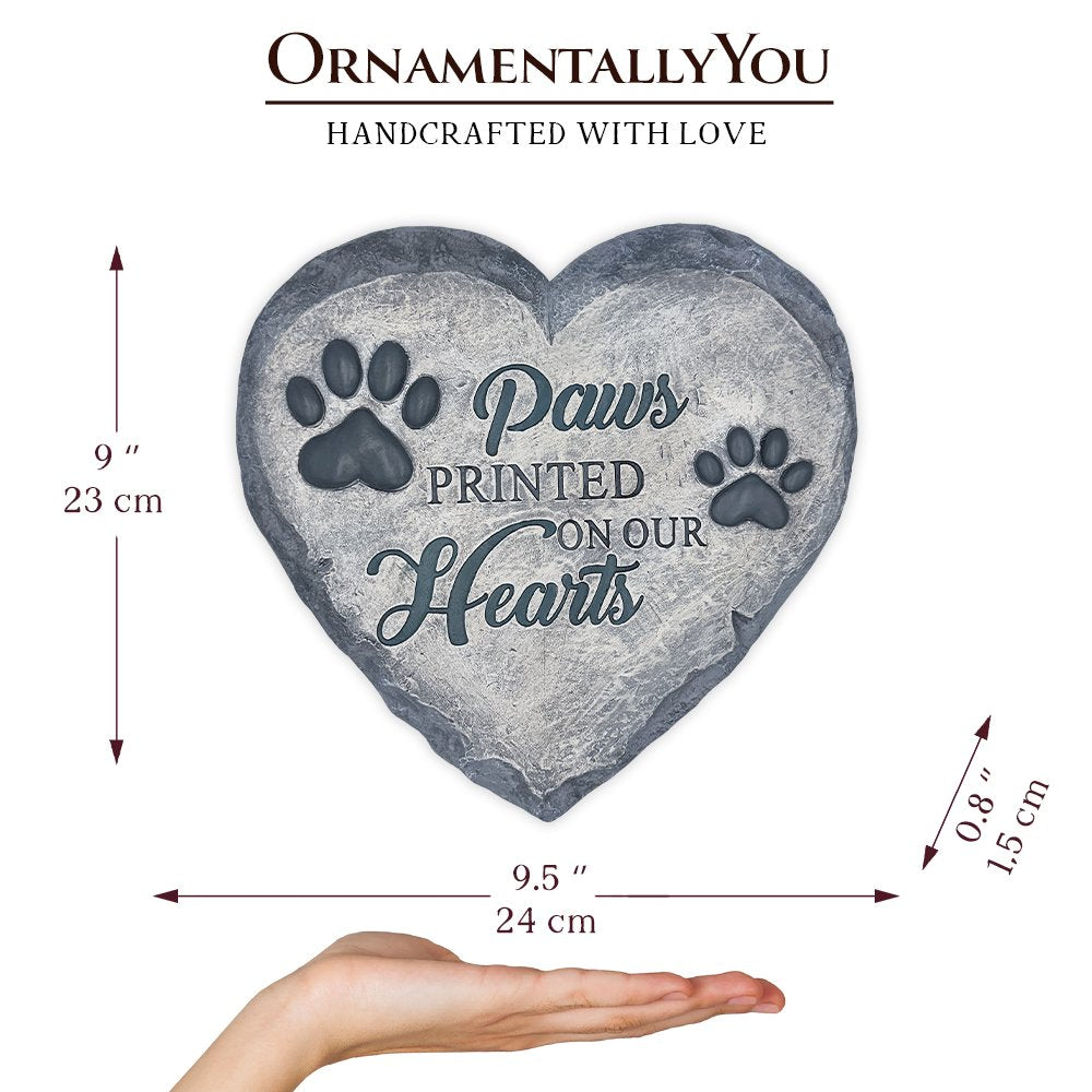 Shop For 9.5" Paws Printed Memorial Stepping Stone for Pet