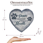 Shop For 9.5" Paws Printed Memorial Stepping Stone for Pet