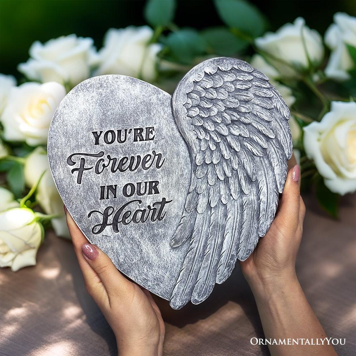 Shop For 9.5" You’re Forever in Our Hearts Angel Wing Stepping Stone