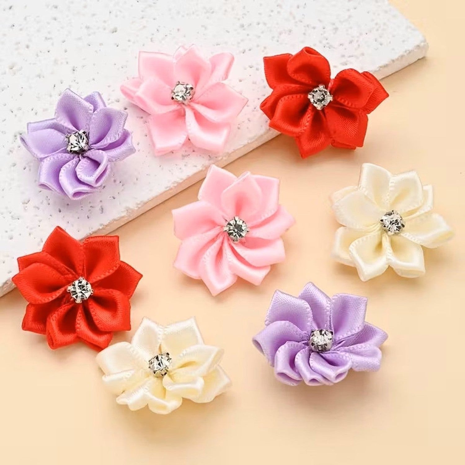 Shop For .98in Homecoming Flower Bows (Assorted Colors)