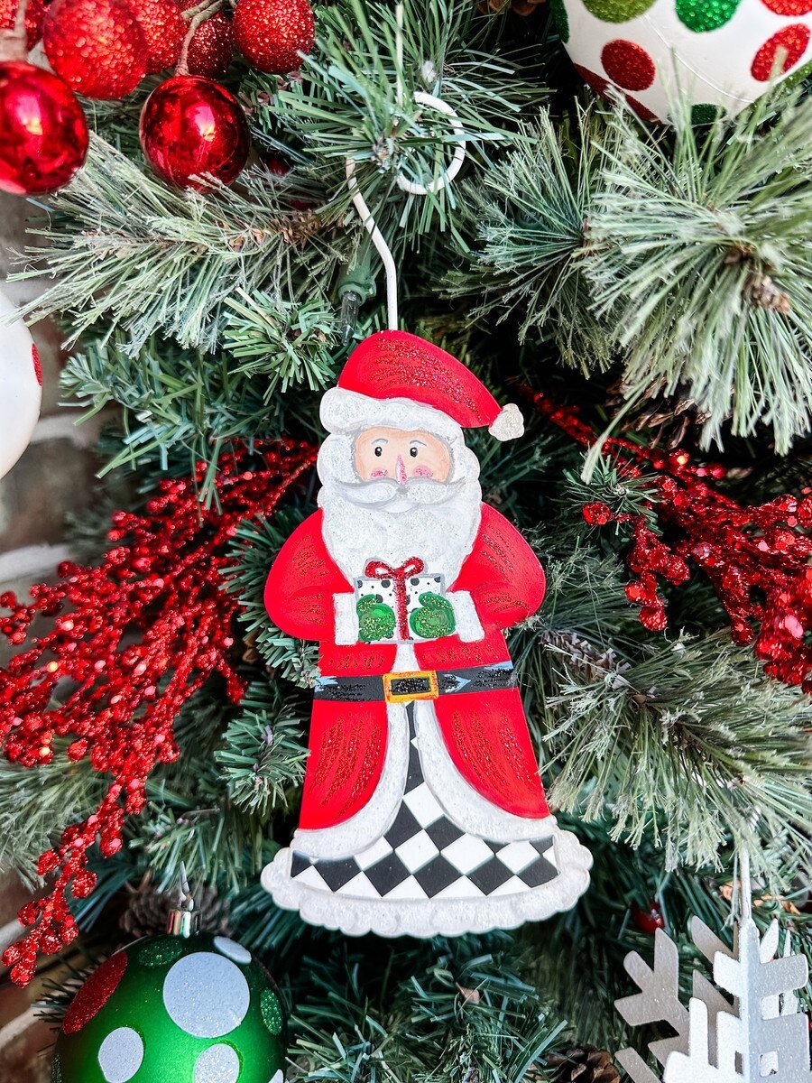 Shop For 9in Metal Elegant Santa Ornament